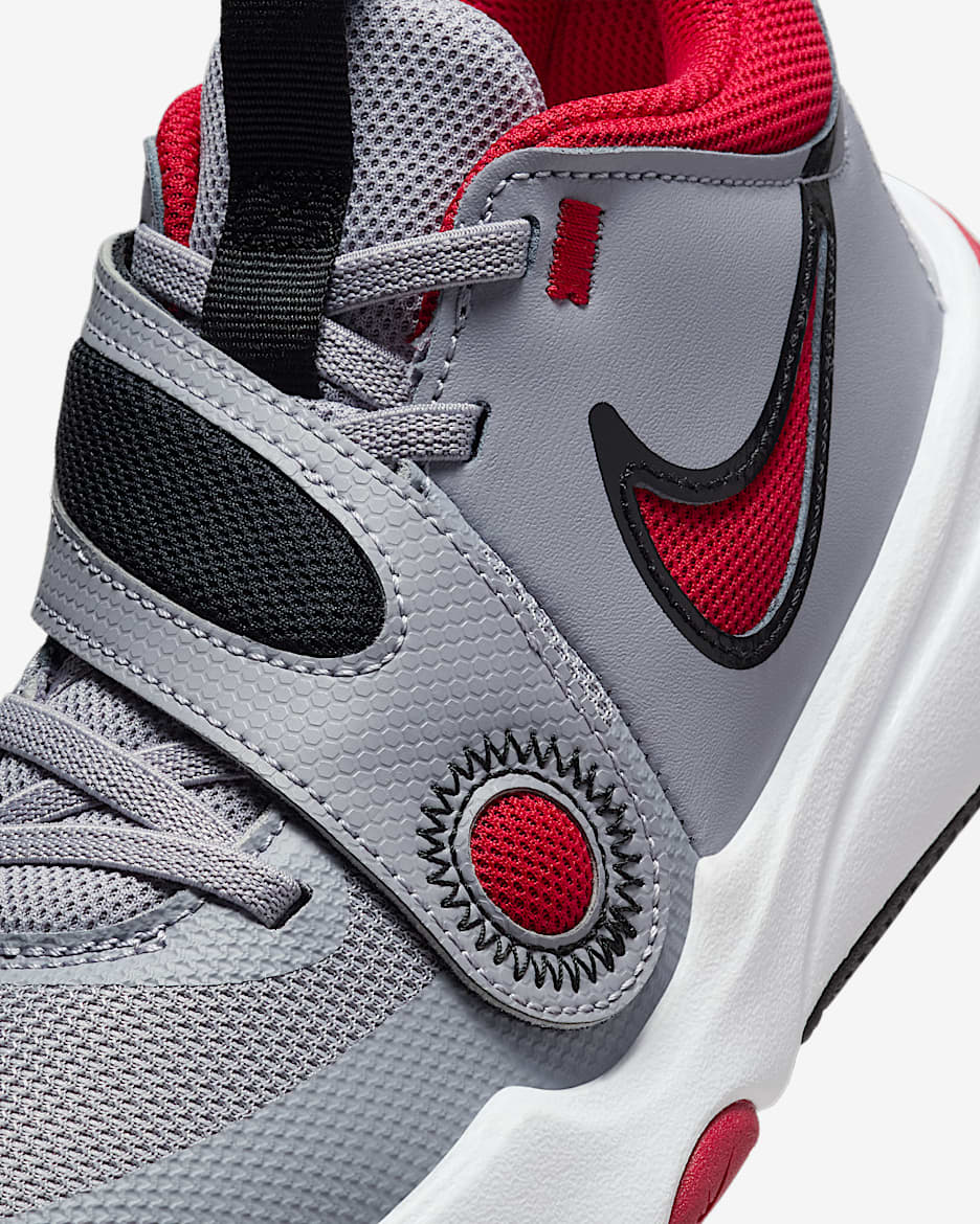 Calzado de basquetbol para ninos talla grande Nike Team Hustle D 11